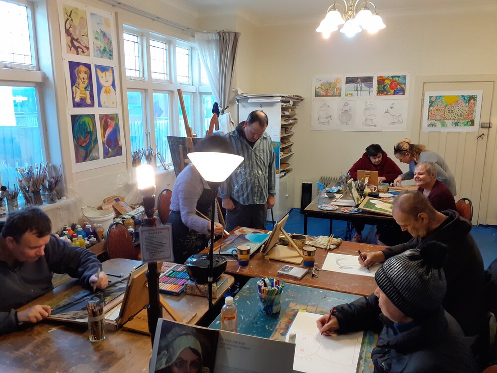 Painting at Art for Life 2020