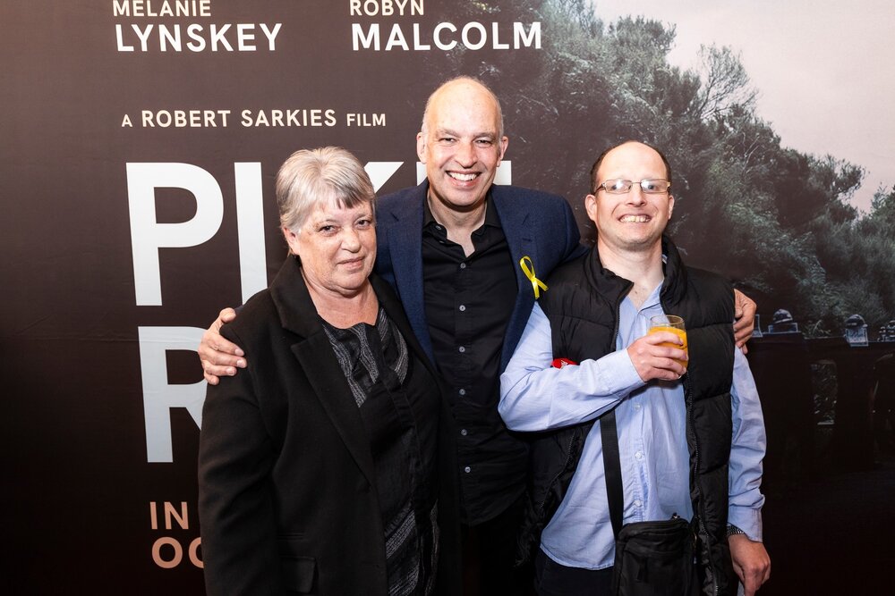 Nathan Beaven on the red carpet at the Pike River movie premiere