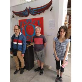 motuhake at rei  gallery feb 24 checking out  hohepa art work