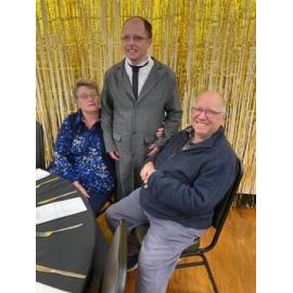 Nathan Beaven at Hohepa Canterbury's Families Weekend 24 dine and dance 1920s with parents 