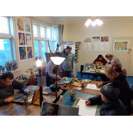 Painting at Art for Life 2020